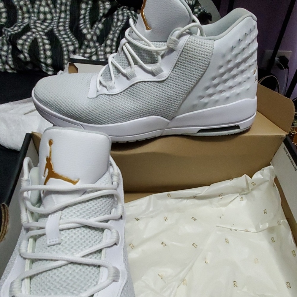 Jordan Academy White/MTLC Gold